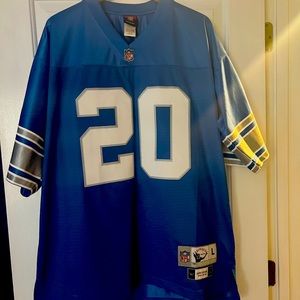 NFL Reebok Authentic Throwback Barry Sanders Detroit Lions #20 Jersey (L)